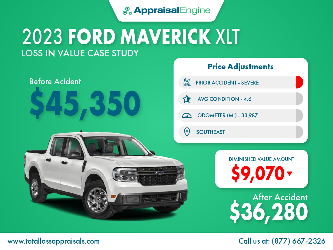 Ford Maverick Diminished Value Example